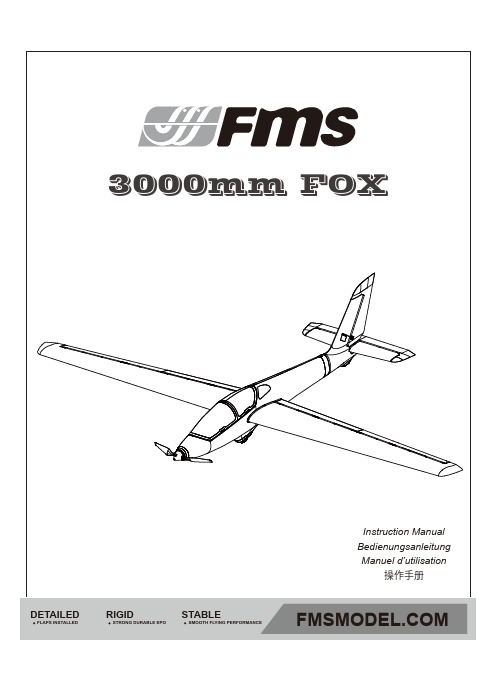 FMS 3000mm FOX遥控飞机说明书