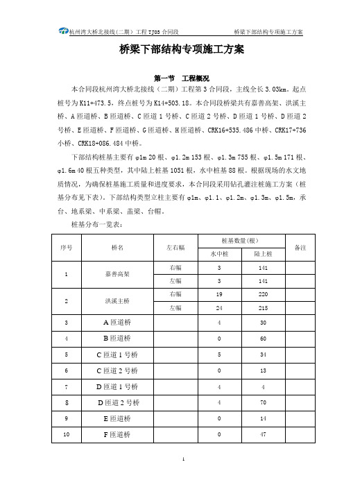 桥梁下部结构专项施工方案.