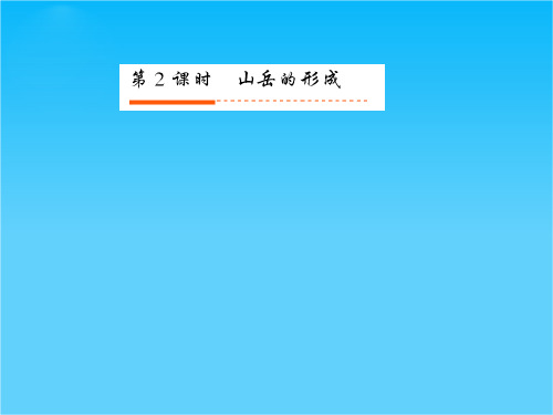 【高考全方案】高考地理一轮复习 第二部分 第4章第2课时 山地的形成课件 新人教版
