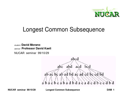 Longest common subsequence