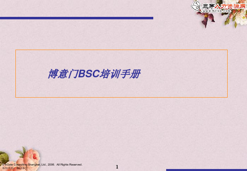 平衡计分卡BSC咨询培训资料(ppt 98页)