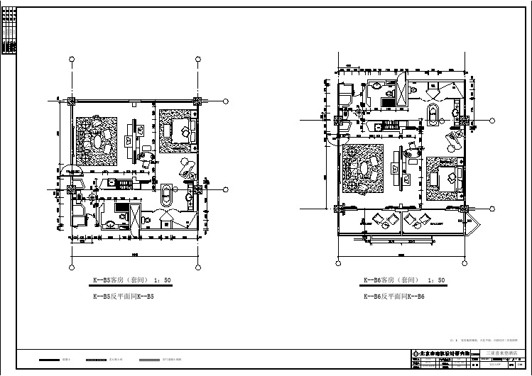 海南三亚喜来登酒店建筑方案设计客房大样7