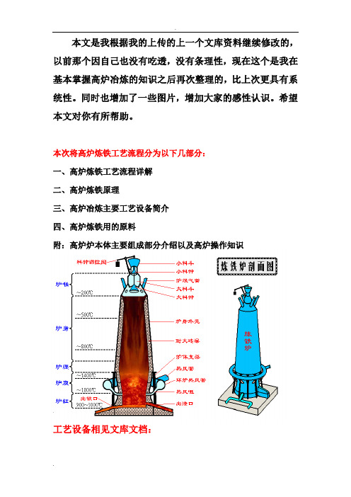 高炉炼铁工艺流程(经典)