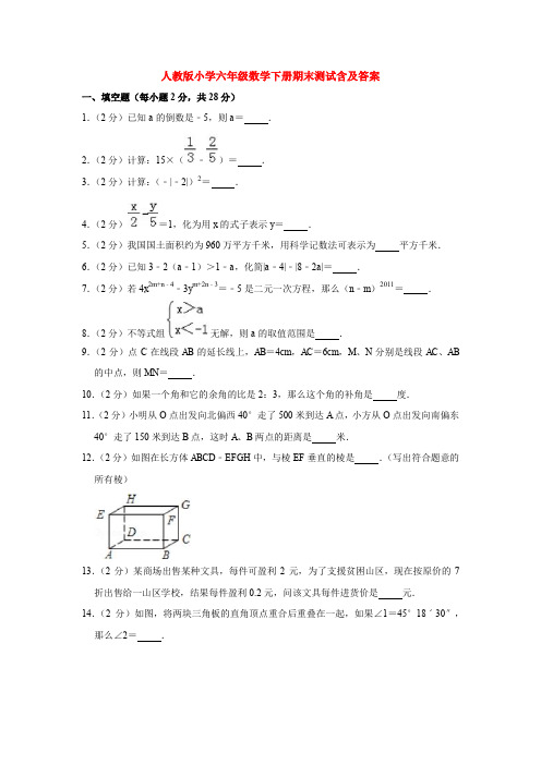 【5套打包】洛阳市小学六年级数学下期末考试单元综合练习卷(解析版)