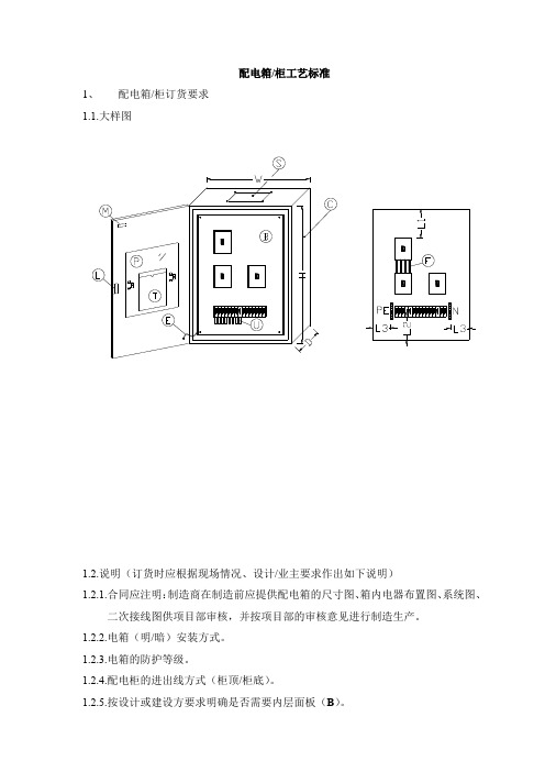 配电箱柜工艺标准