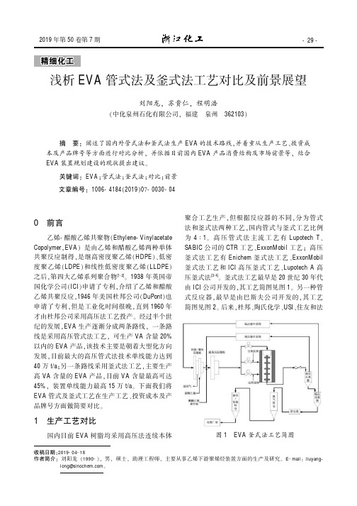 浅析EVA管式法及釜式法工艺对比及前景展望