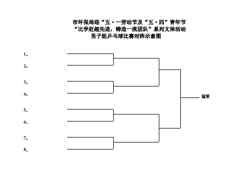 乒、羽对阵图