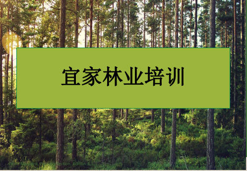 IWAY标准林业要求供应商操作指南IWAY FORESTRY SECTION Ed5.3 