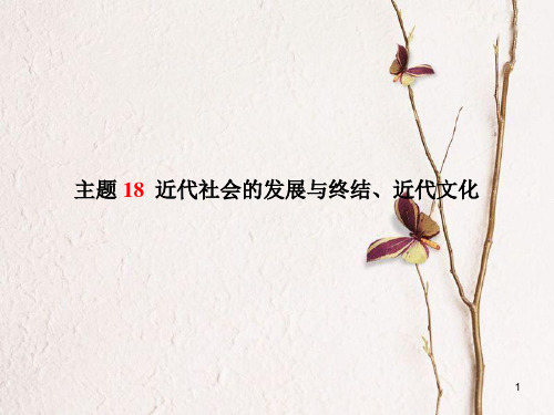 (聊城专版)中考历史复习 世界史 主题18 近代社会的发展与终结、近代文化课件.pptx