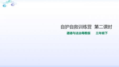 粤教版三年级下册道德与法治3自护自救训练营  第二课时 课件