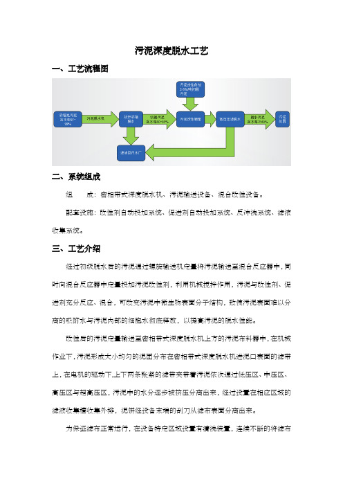 污泥深度脱水工艺