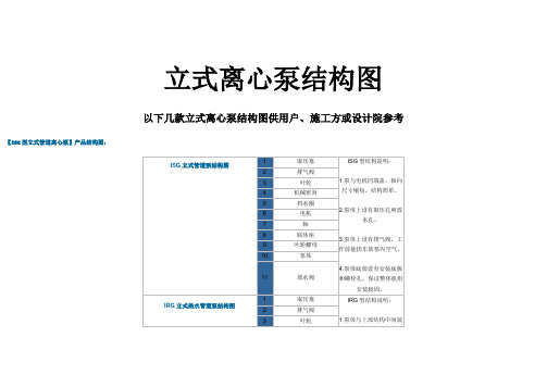 立式离心泵结构图