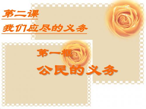 公民的义务