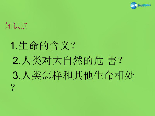 七年级政治下册 第五单元 第一课 珍爱生命课件1 粤教版