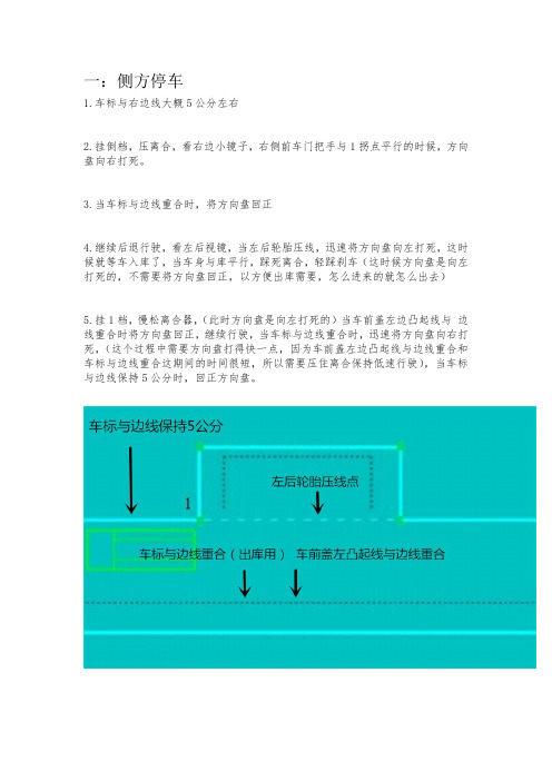 2014驾考科目二考试,配图详细解释