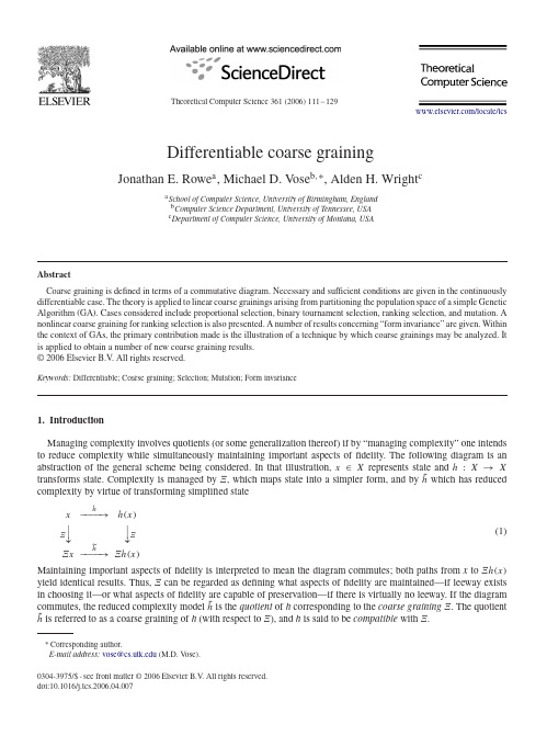 Differentiable coarse graining