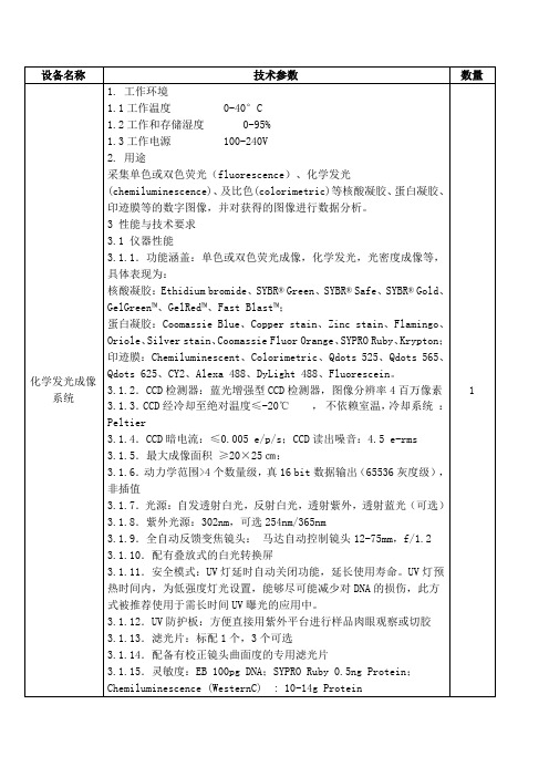 生物--化学发光成像系统