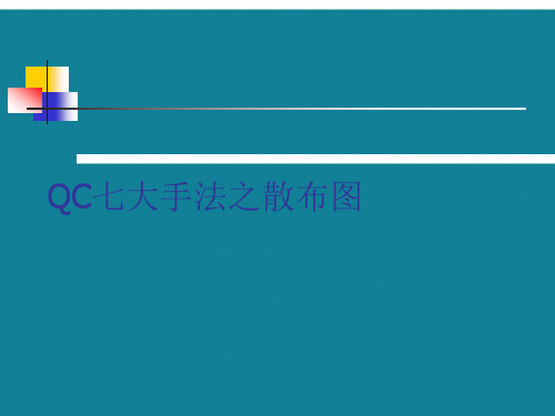 优选QC七大手法之散布图