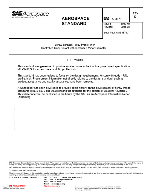 AS8879-aerospace standard -unj