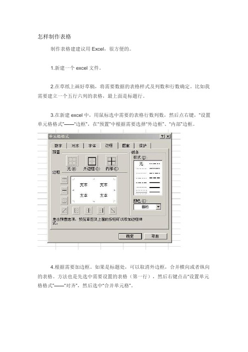 怎样制作表格培训课件