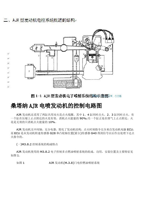 桑塔纳AJR电喷发动机的控制电路