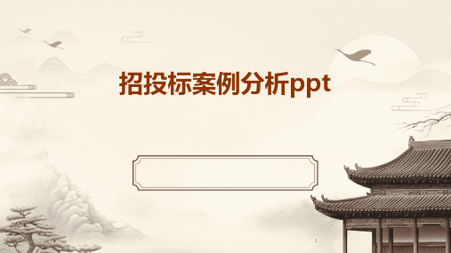 招投标案例分析ppt