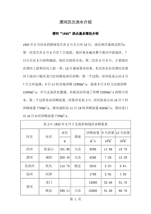 渭河历次大洪水共25页