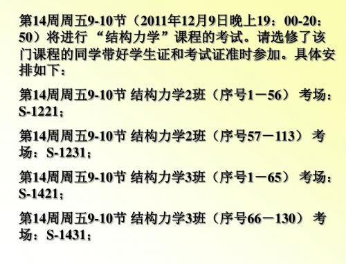 2011年结构力学总复习