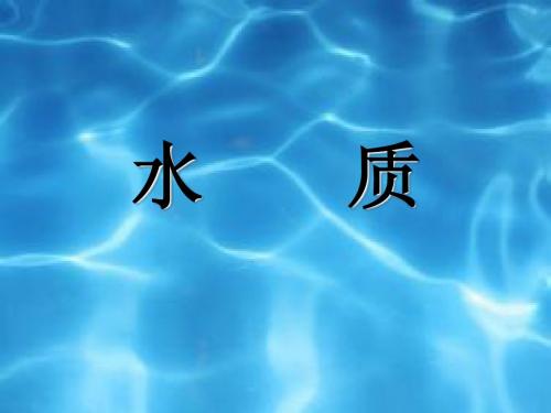 水质