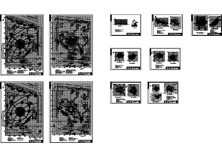 【CAD图纸】环岛公园景观设计施工图纸-环岛-总图(精美图例)