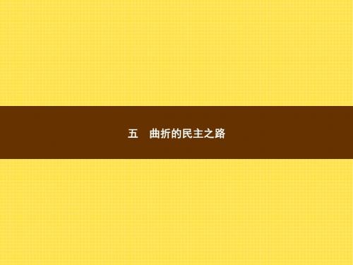 2017-2018高中历史人民版选修2课件：3.5 曲折的民主之路