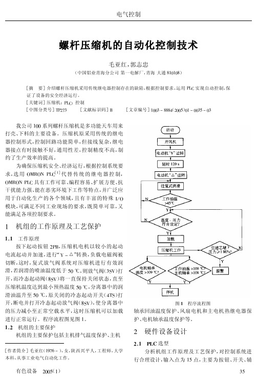 螺杆压缩机的自动化控制技术