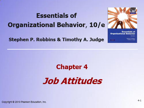 组织行为学(双语)课程CH04-Job-attitudes