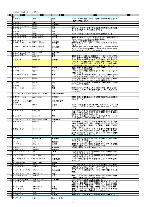 IT相关日语