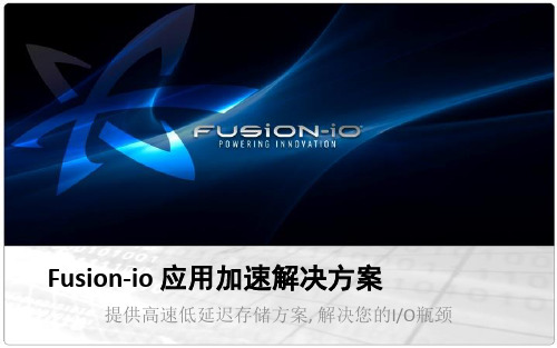 Fusion-io应用加速解决方案【客户】