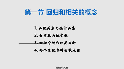 直线回归与相关分析PPT课件