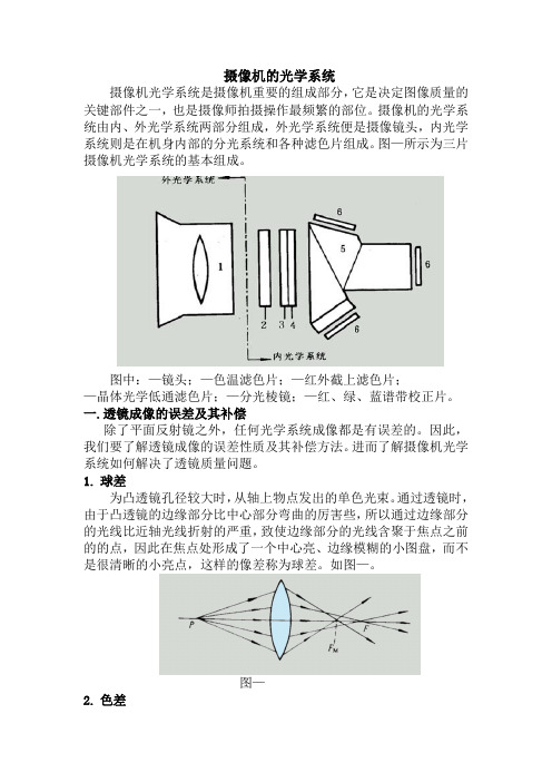 摄像机的光学系统