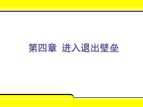 第四章进入与退出壁垒课件