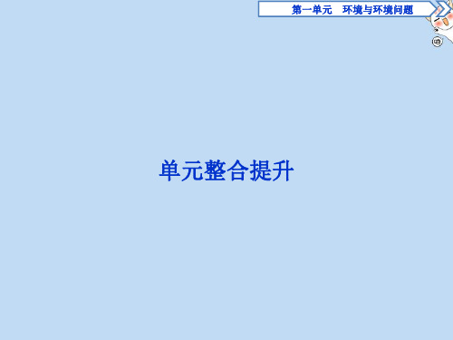 2019_2020学年高中地理第一单元环境与环境问题单元整合提升课件鲁教版选修6