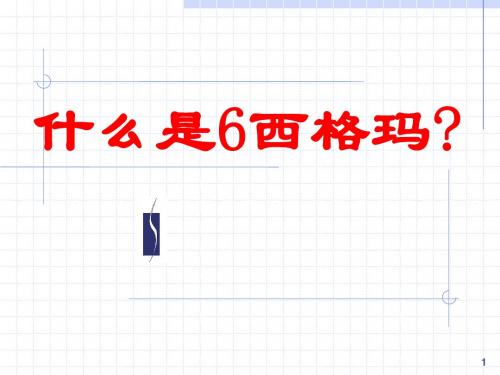 如何实施西格玛培训讲义(PPT 51页)什么是西格玛