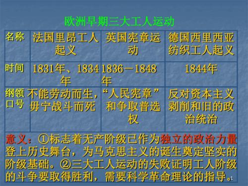 英国宪章运动ppt 人教课标版