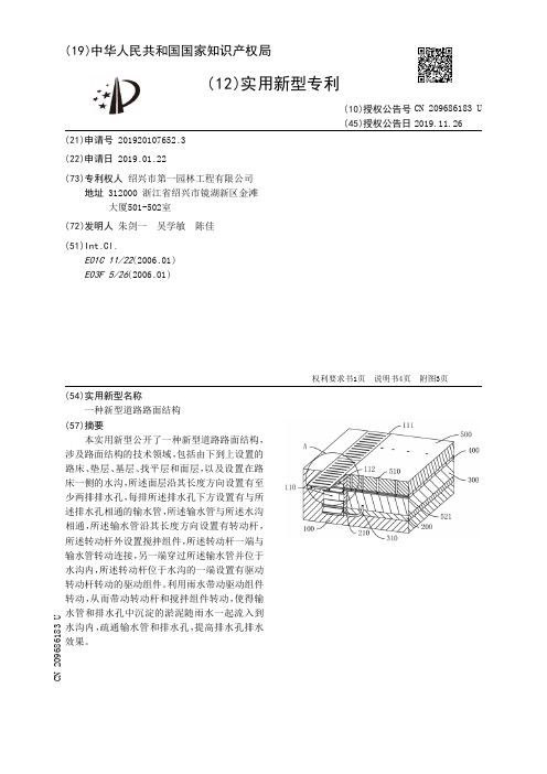 【CN209686183U】一种新型道路路面结构【专利】