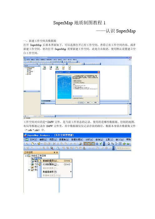 SuperMap地质制图教程1 认识supermap