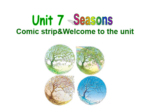 8A英语(牛津译林版) Unit7 Seasons_Welcome to the unit公开课课件