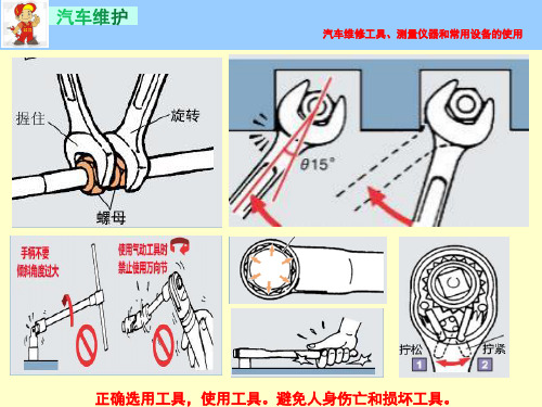 1.3.汽车维修工具、测量仪器和常用设备的使用