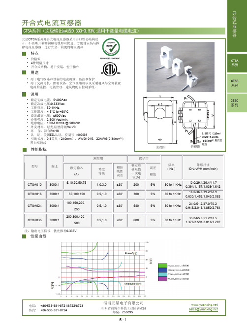 开合式电流互感器