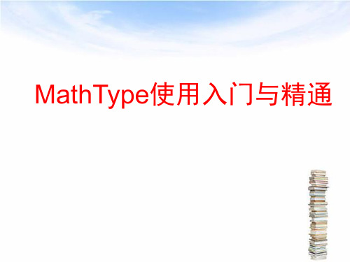 Mathtype使用入门与精通