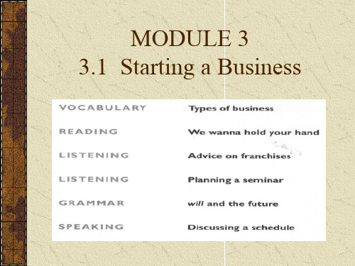 商务英语中级Module_3课件