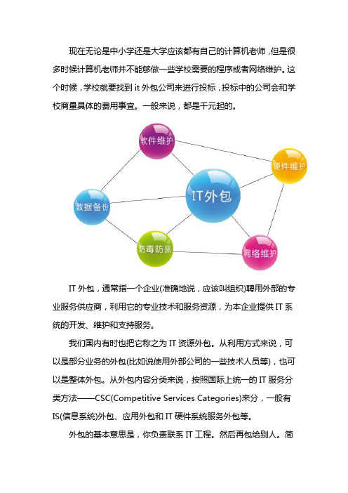 学校it外包费用