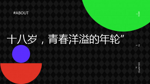 十八岁,青春洋溢的年轮 课件2024届高三下学期毕业典礼暨成人礼主题班会